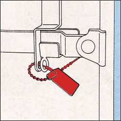 輸送コンテナの開封確認検知用の封印・封緘